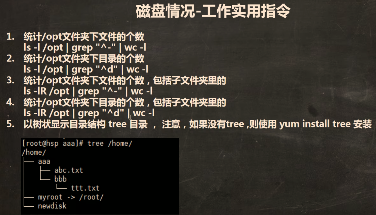 ls + grep + wc 组合